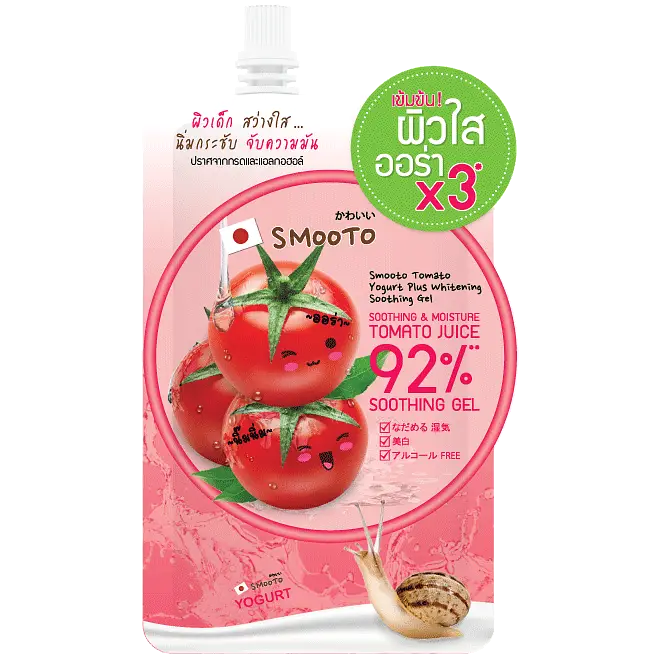 Smooto Tomato Yogurt Plus Whitening Soothing Gel
