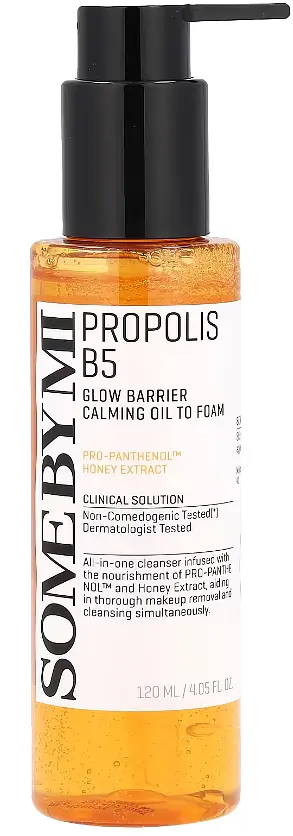 Propolis B5 Glow Barrier Calming Oil To Foam