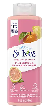 St. Ives Exfoliating Body Wash Pink Lemon Mandarin Orange