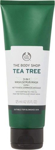 The Body Shop Tea Tree 3 in 1 Wash Scrub Mask