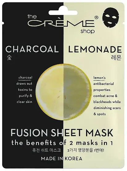 Charcoal & Lemon Fusion Sheet Mask