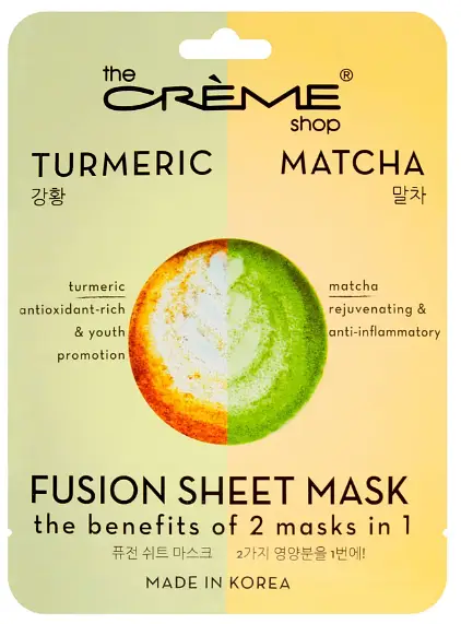 Turmeric & Matcha Fusion Sheet Mask