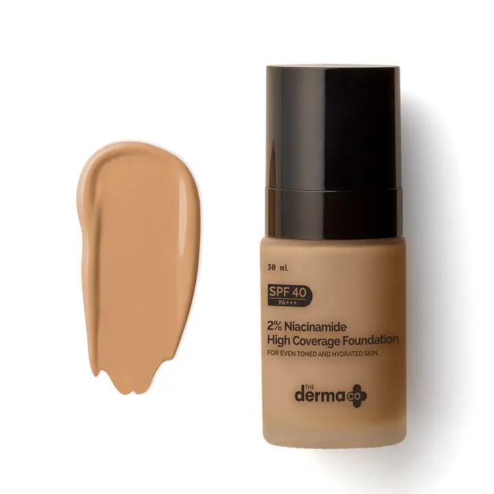 The Derma Co 2% Niacinamide High Coverage Foundation SPF 40