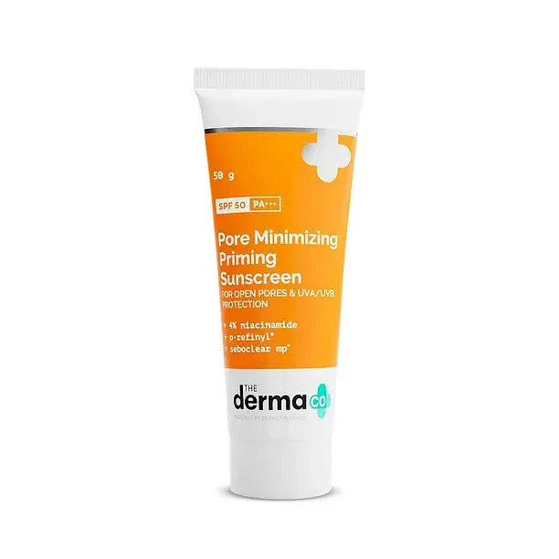The Derma Co Pore Minimizing Priming Sunscreen SPF50 PA+++