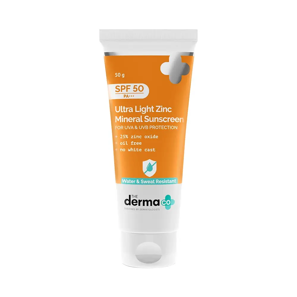 The Derma Co Ultra Light Zinc Mineral Sunscreen SPF 50
