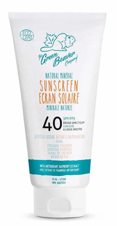The Green Beaver Company Natural Mineral Sunscreen Lotion SPF 40
