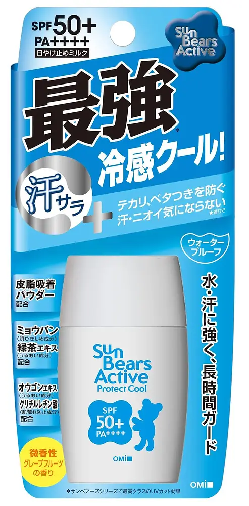 The OMI Brotherhood Sun Bears Active Protect Cool Sunscreen SPF 50+ PA++++
