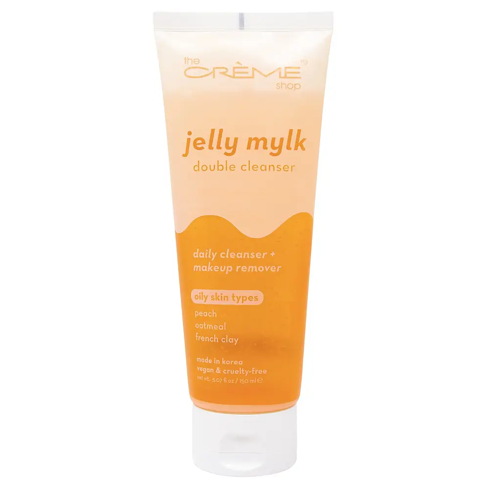 Jelly Mylk Double Cleanser (Vegan) | Peach + Oatmeal + French Clay