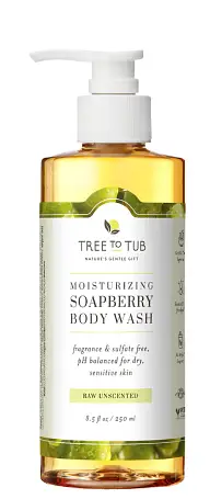 Moisturizing Soapberry Body Wash Raw Unscented