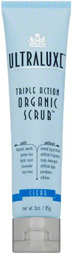 UltraLuxe Triple Action Organic Scrub - Clear