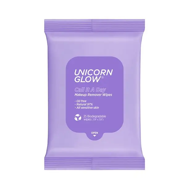 Unicorn Glow Call It a Day Hydrating Cleansing + Makeup Remover Wipes