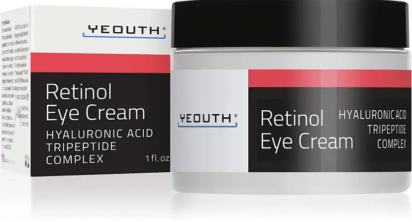 Retinol Eye Cream with Hyaluronic Acid and Tripeptide Complex