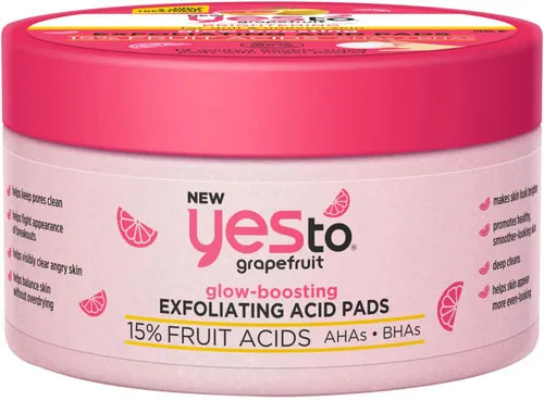 Grapefruit Glow-Boosting Exfoliating Acid Pads