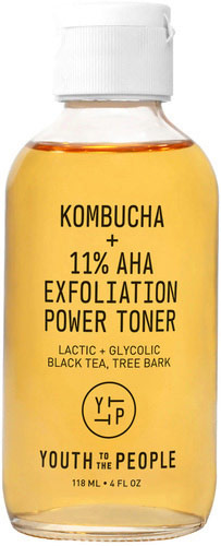 Kombucha + 11% AHA Exfoliation Toner with Lactic Acid