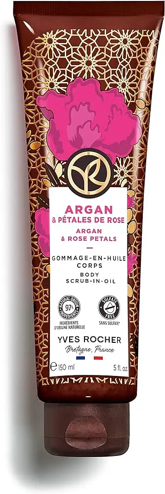 Argan & Rose Petals Body Scrub-in-Oil